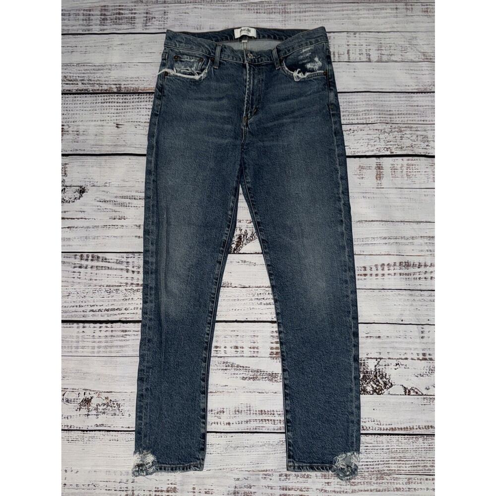 AGOLDE Toni Mid Rise Straight Ankle Distressed Jeans Size 27 Women’s